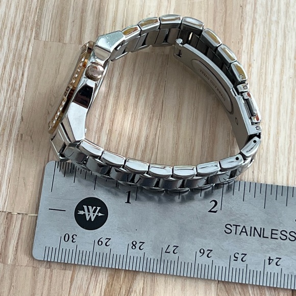 Caravelle by Bulova Ladies Watch Stainless Bracelet White Dial Date Window - Picture 12 of 12